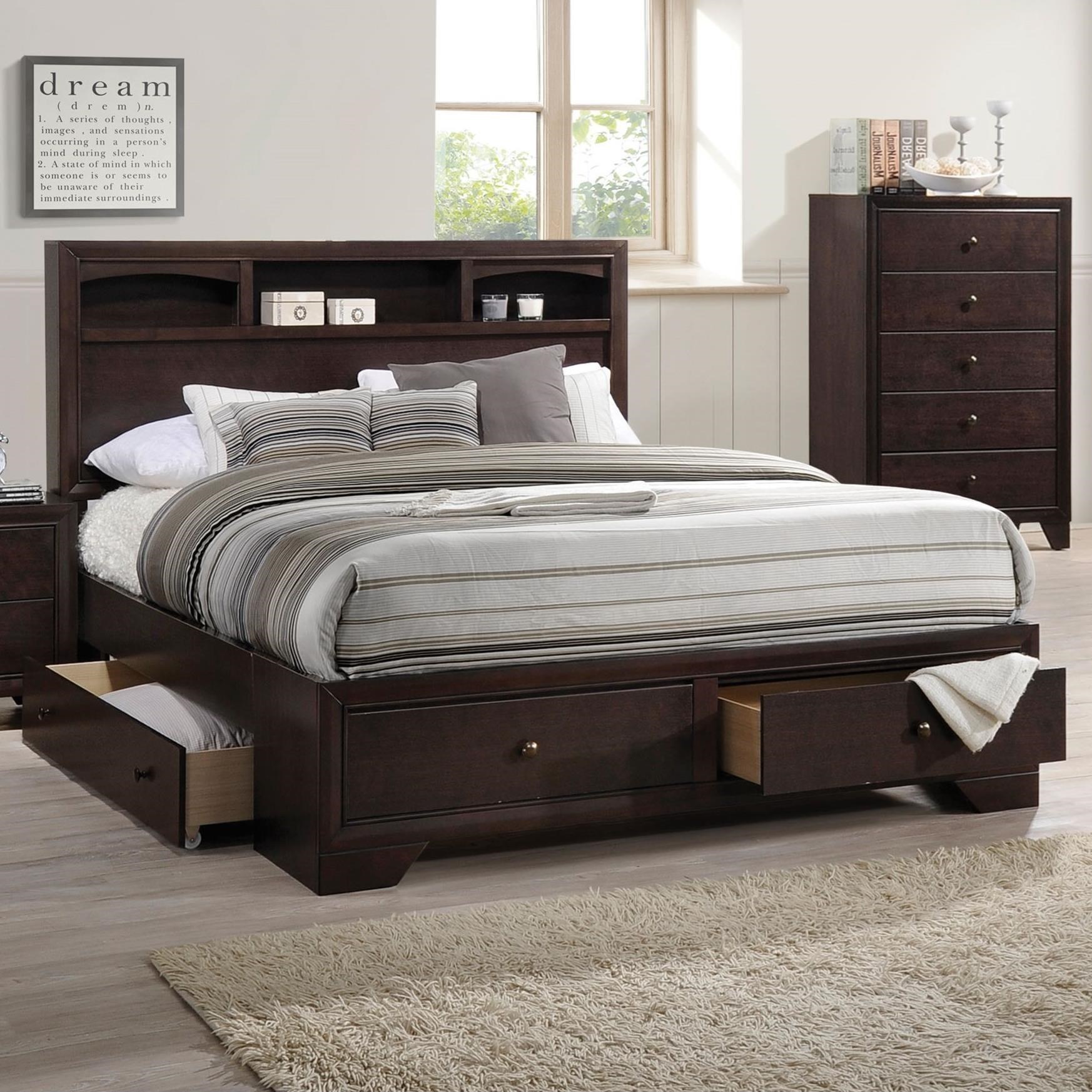 Madison headboard deals queen size brown